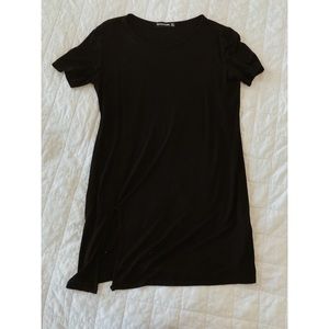 black t-shirt dress
